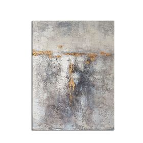 Handmade Abstract Oil Painting Wall Art Modern Minimalist White Picture Canvas Home Decor For Living Room Bedroom No Frame (size: 50X70cm)