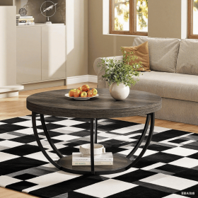 Coffee Table (Color: Grey and Black)