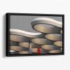 Butterfly Painting Floating Framed Canvas