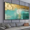 Handmade Oil Painting Large Original Gold Oil Painting on Canvas Abstract Gold Art Painting Bedroom Wall Decor Modern Textured Decorative Painting