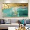 Handmade Oil Painting Large Original Gold Oil Painting on Canvas Abstract Gold Art Painting Bedroom Wall Decor Modern Textured Decorative Painting