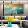 Handmade Oil Painting Large Original Gold Oil Painting on Canvas Abstract Gold Art Painting Bedroom Wall Decor Modern Textured Decorative Painting